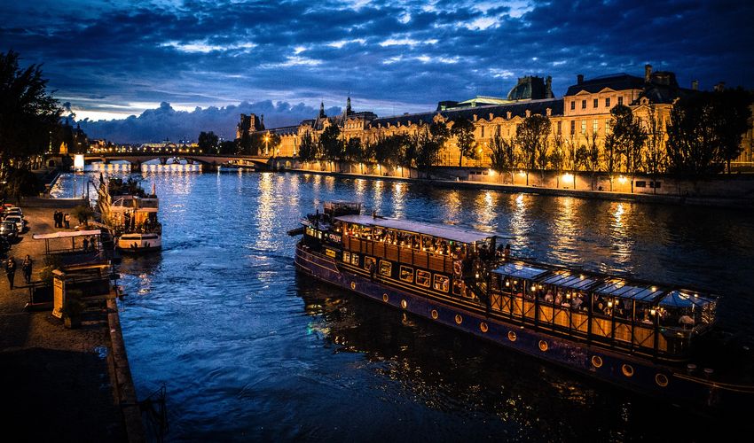 Sunset Boat Cruise on Seine River