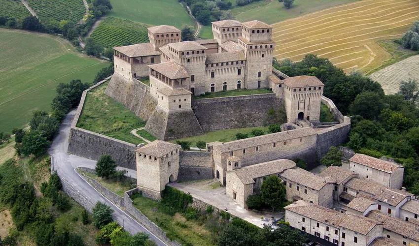 Torrechiara Castle and Langhirano